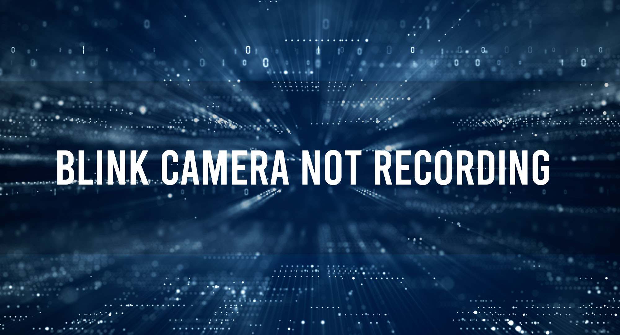 Blink Camera Not Recording