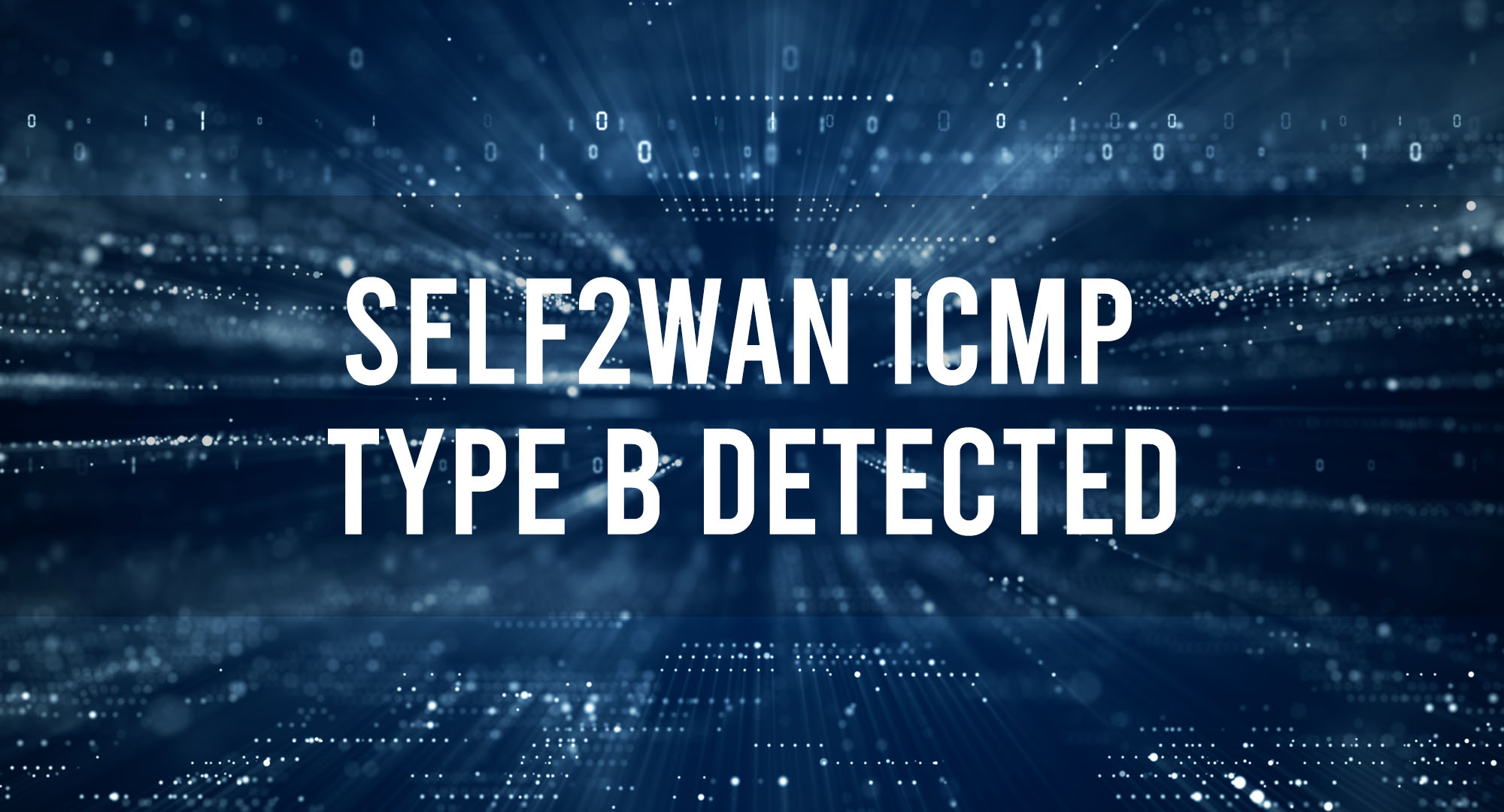 Self2WAN ICMP Type B Detected