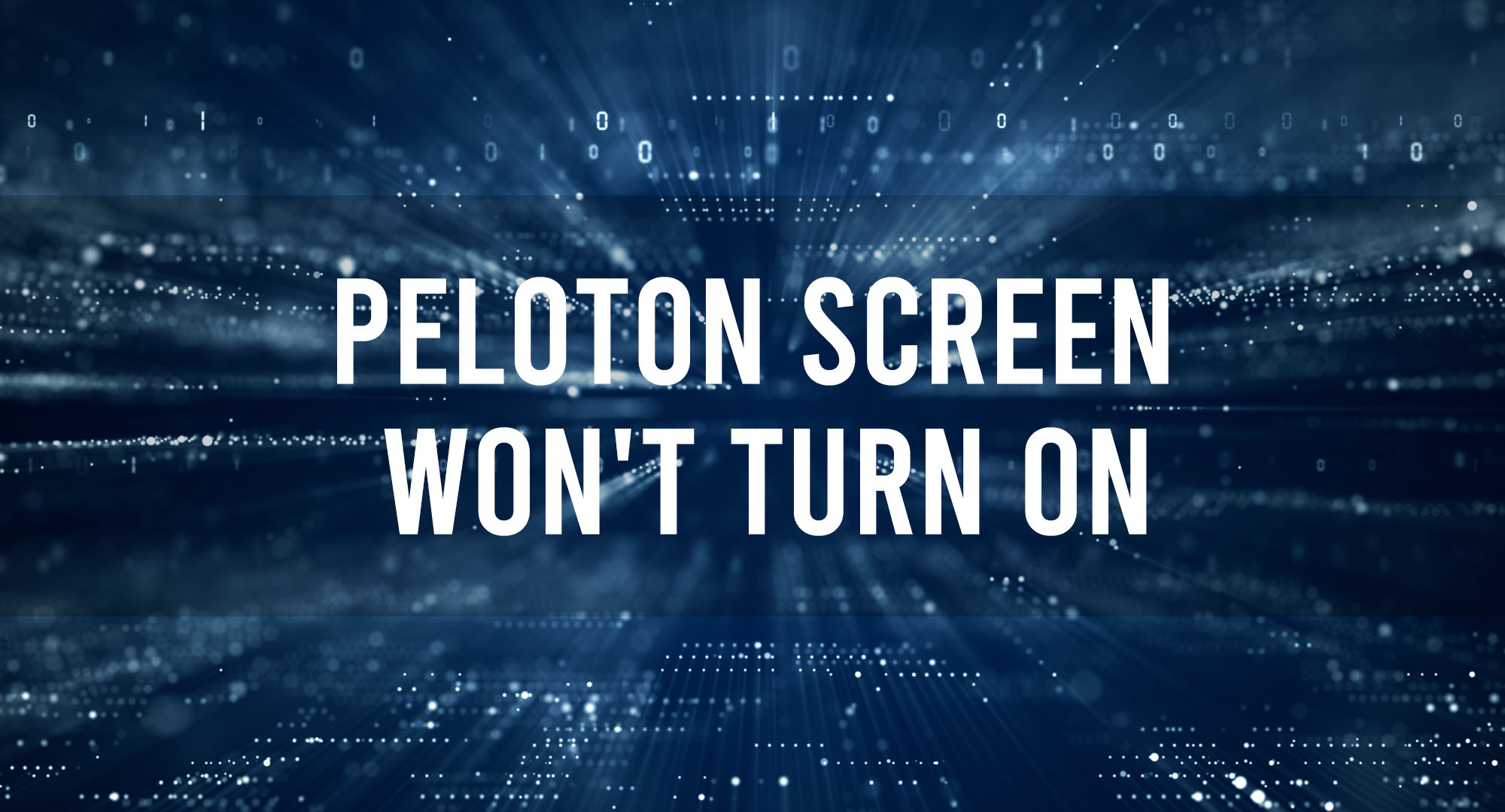 Peloton Screen Wont Turn