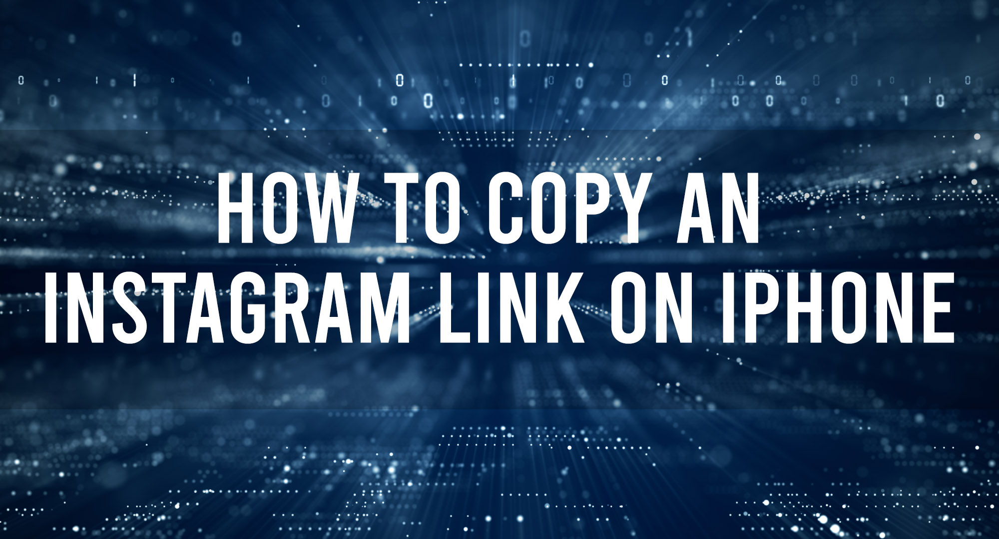 How to copy an instagram link on iphone