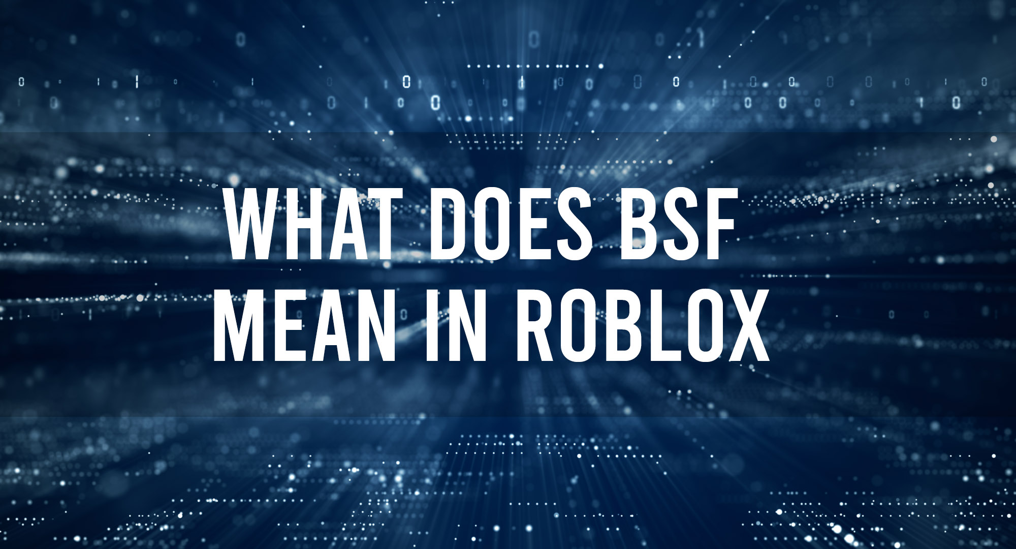 What does BSF Mean In Roblox